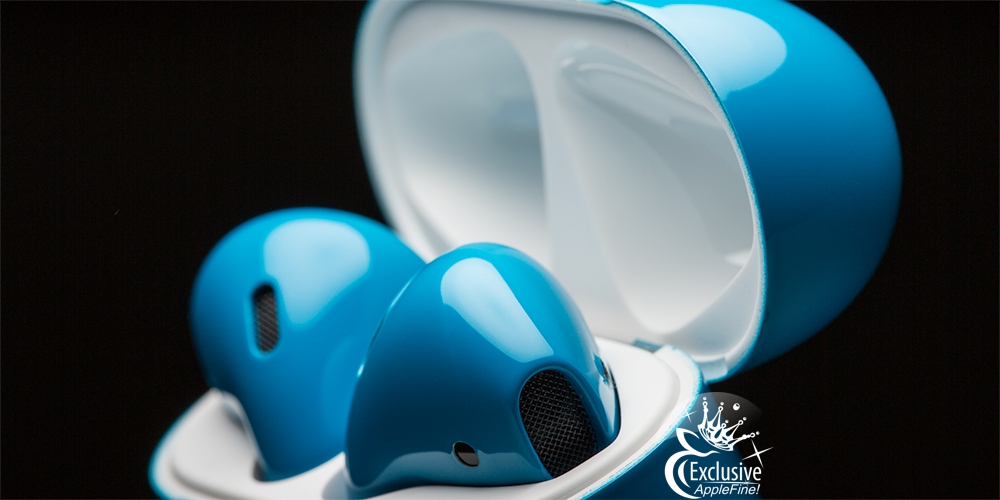 Эксклюзивные наушники Air Pods Blue